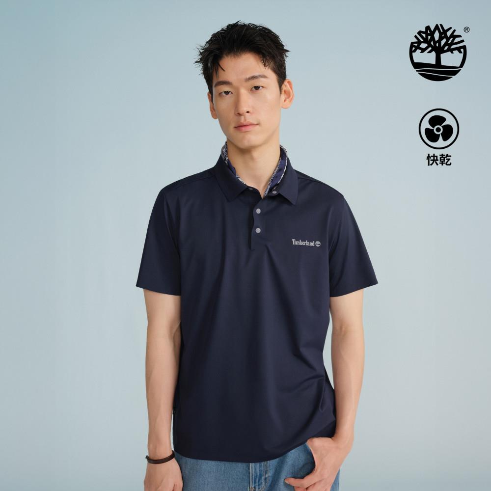 Timberland 中性深寶石藍快乾短袖Polo衫|A5NXG433
