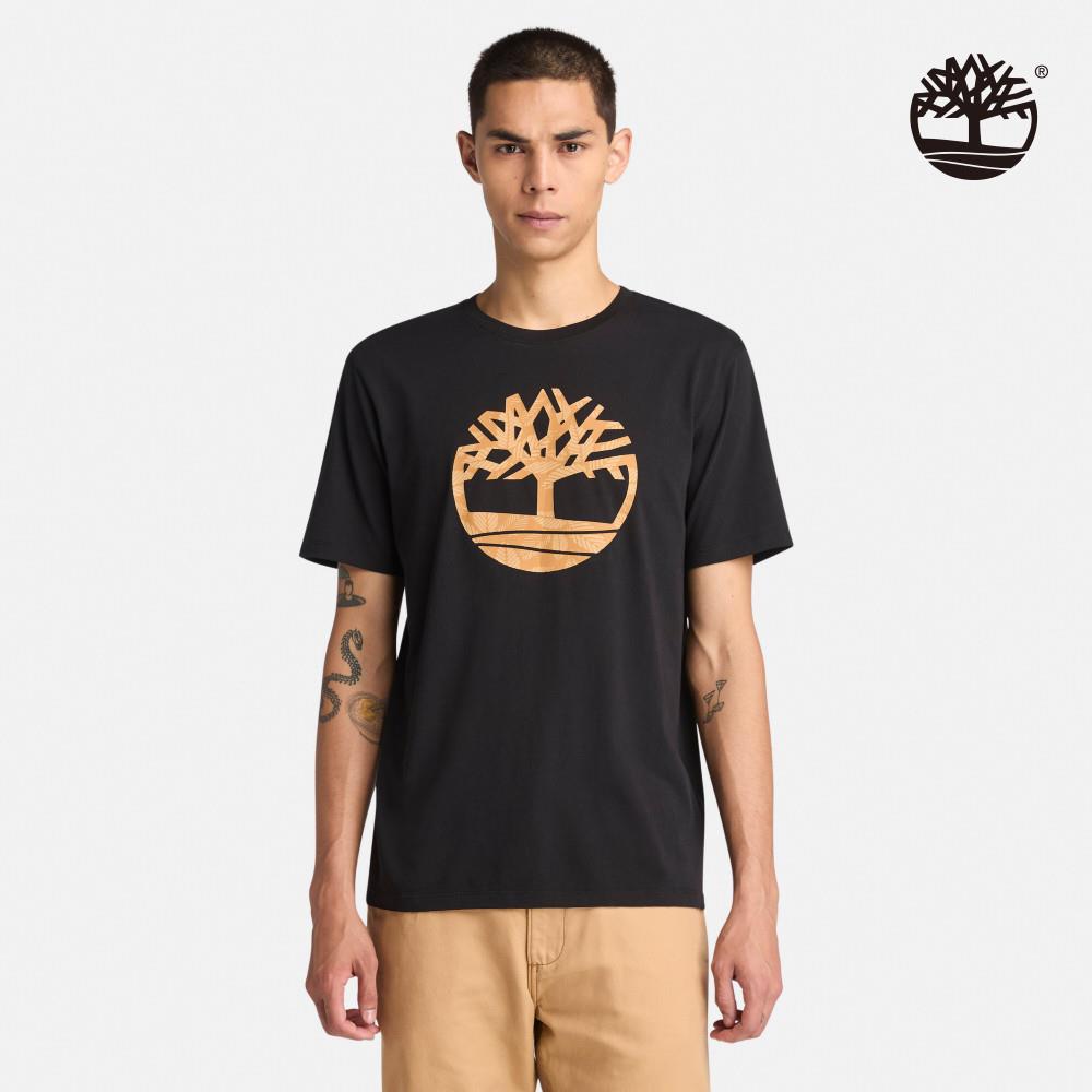 Timberland 男款黑色LOGO短袖T恤|A6B4G001