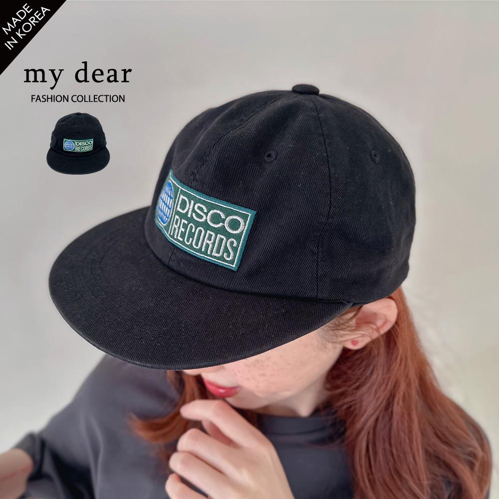 MD韓製79折/復古貼布刺繡板帽黑【A09250021】