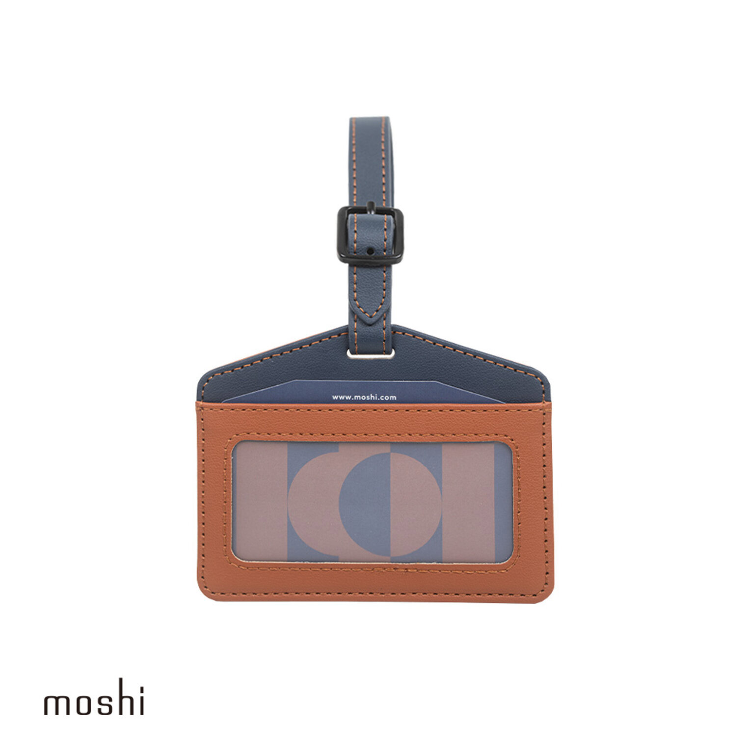 【MOSHI】Tag行李定位吊牌-焦糖棕(行李定位吊牌)