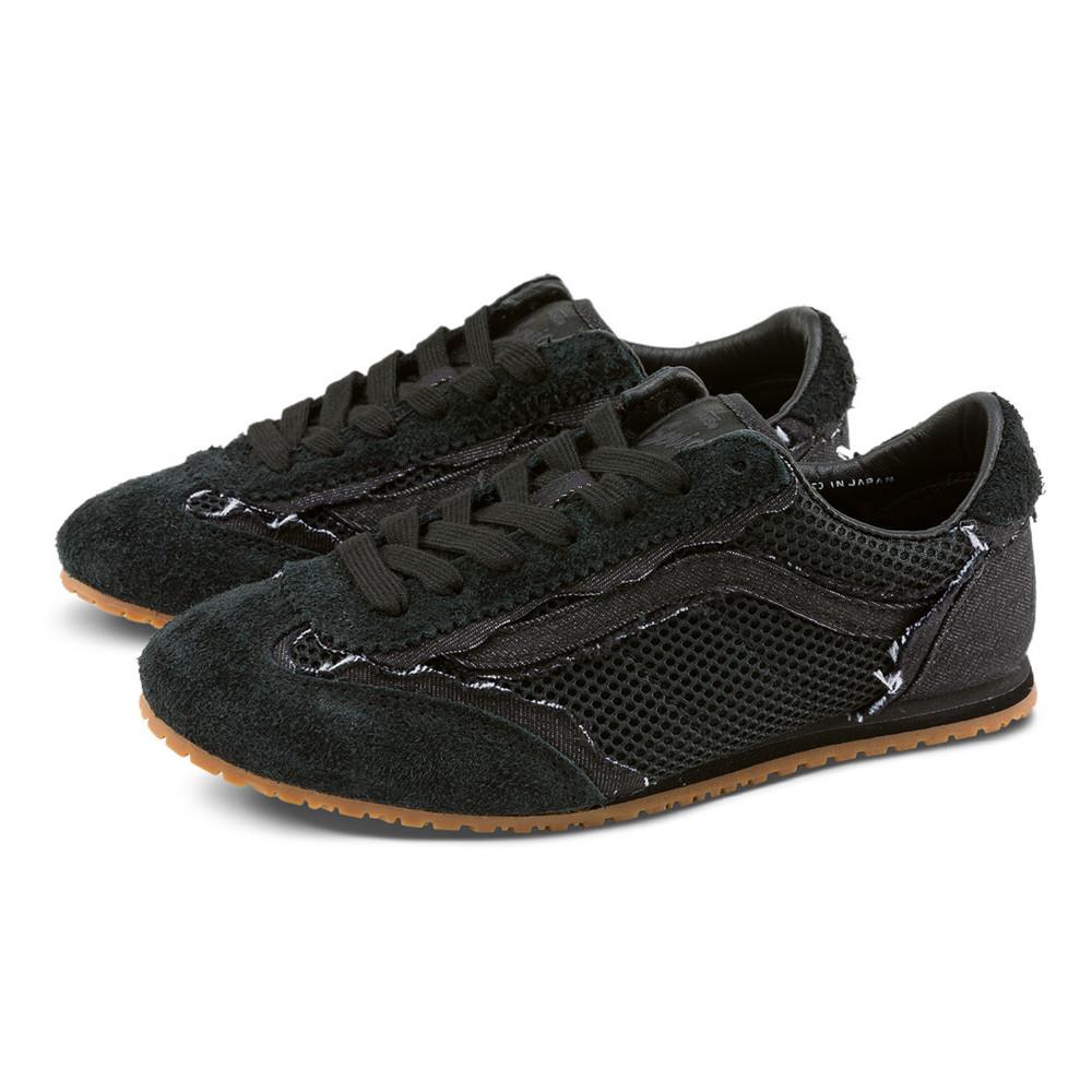 Vans Tokyo Design Collective Super Lowpro Frayed 男女款黑色滑板鞋
