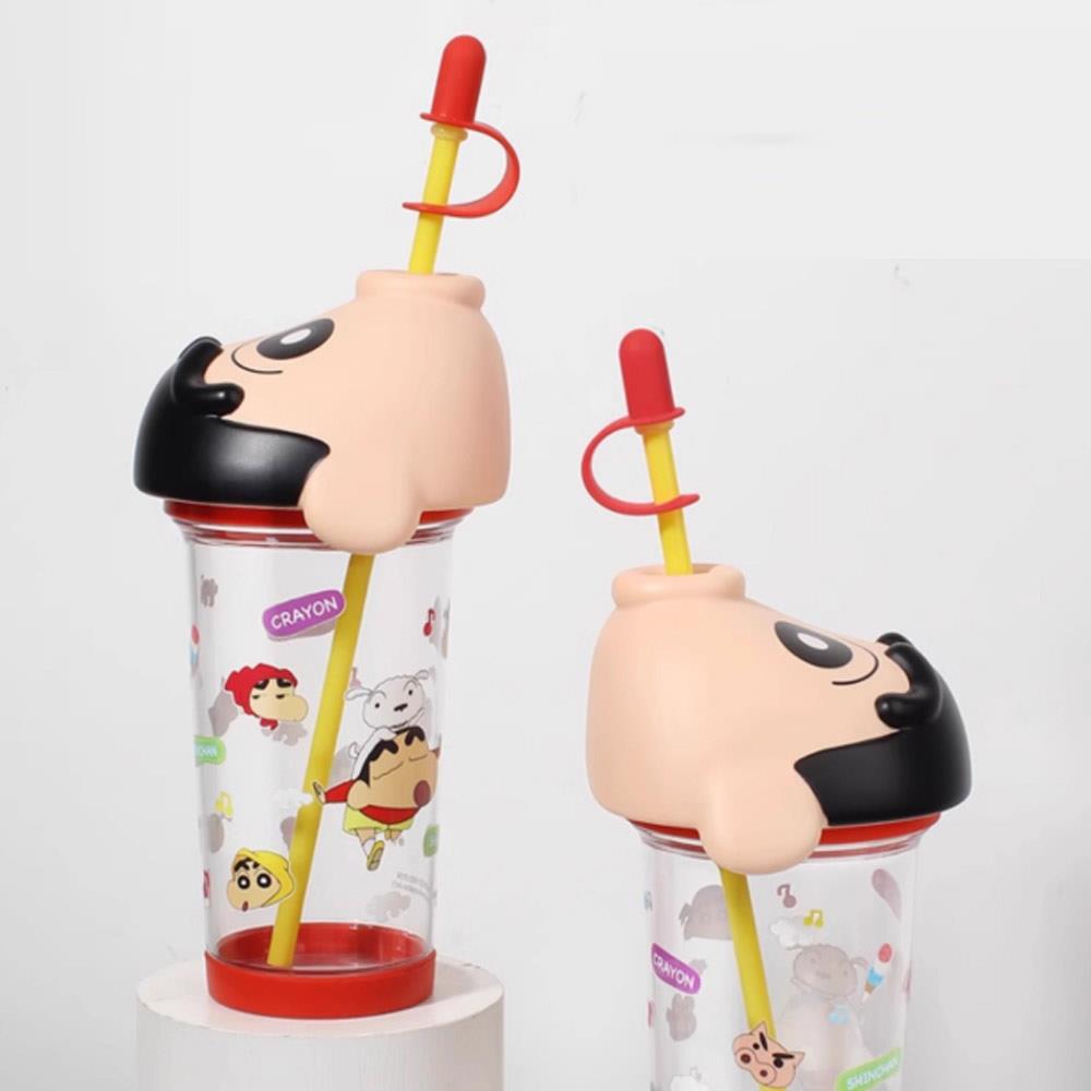天藍小舖-蠟筆小新嘟嘴吸管杯500ML-單1款-$299【A11115350】