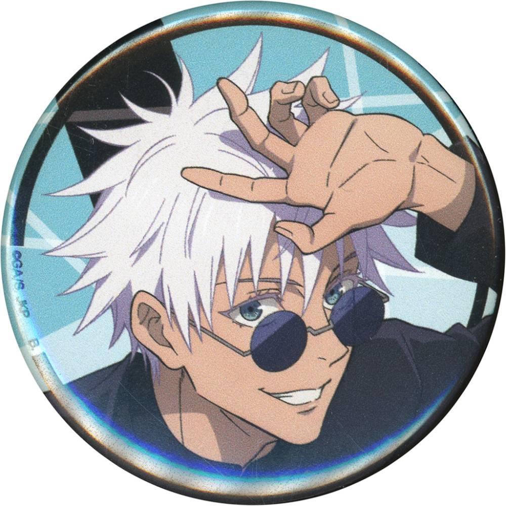 五条悟(臉部特寫)  徽章「ハピクロ!(Hapi Kuro!) 咒術迴戰 全新繪製 懷玉・玉折ver. 徽章」