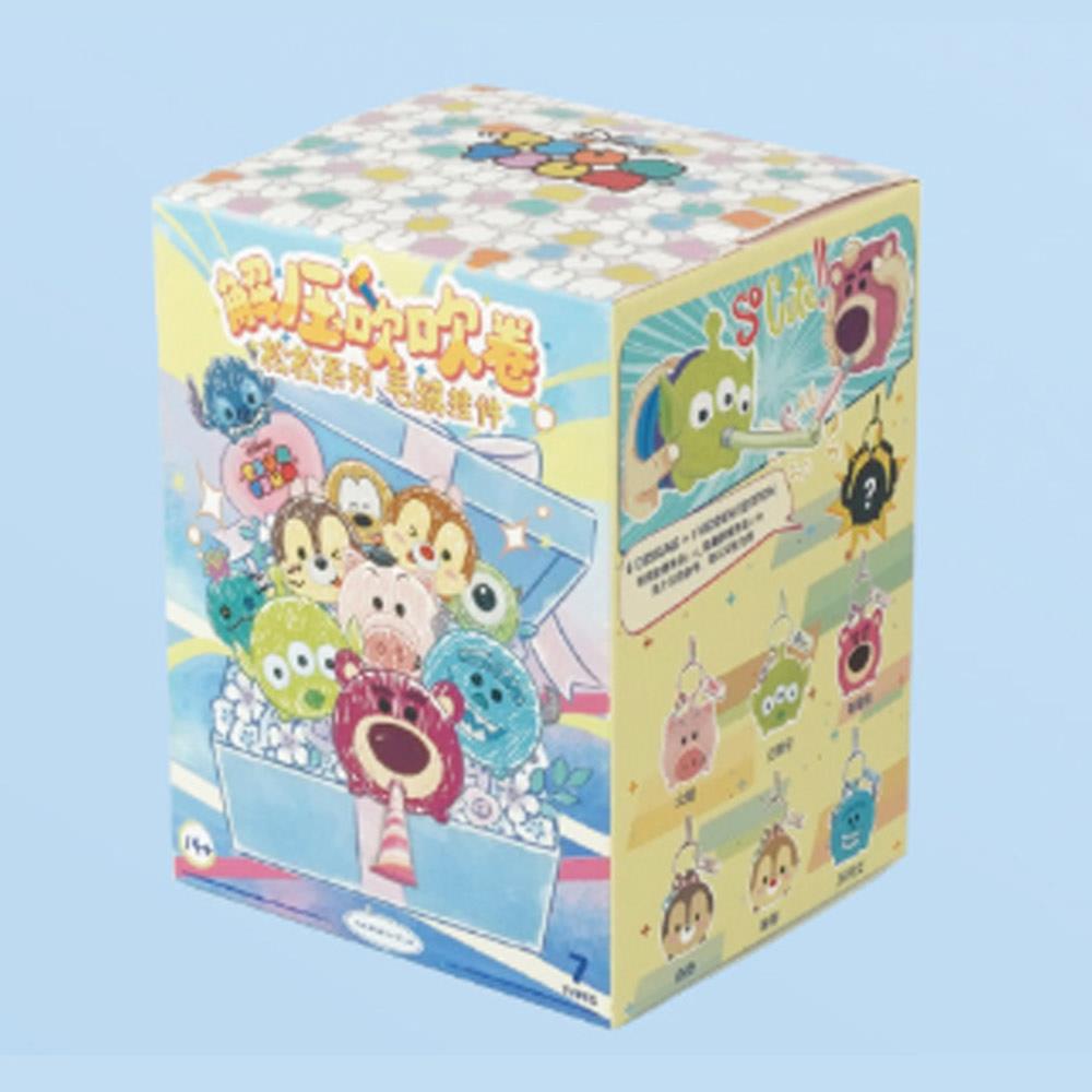 天藍小舖-迪士尼TSUM TSUM解壓吹吹卷絨毛掛飾盲盒-單1款-$290【A11115349】