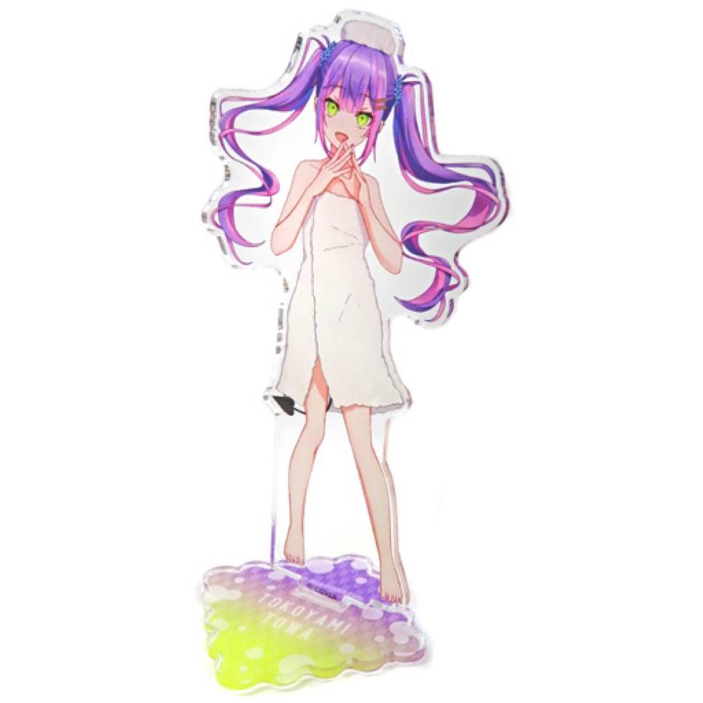 常闇永遠Tokoyami Towa 等身壓克力立牌 沐浴後Ver.  「虛擬YouTuber Hololive×極樂湯・RAKU SPA聯名第二彈 沐浴時光Furo Life」