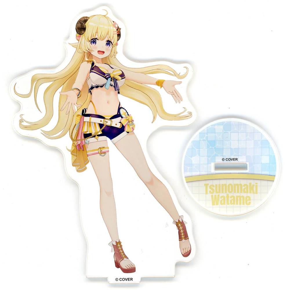 角卷綿芽Tsunomaki Watame 3D壓克力立牌 夏日水花派對ver. 「虛擬YouTuber Hololive Hololive Summer 2023」