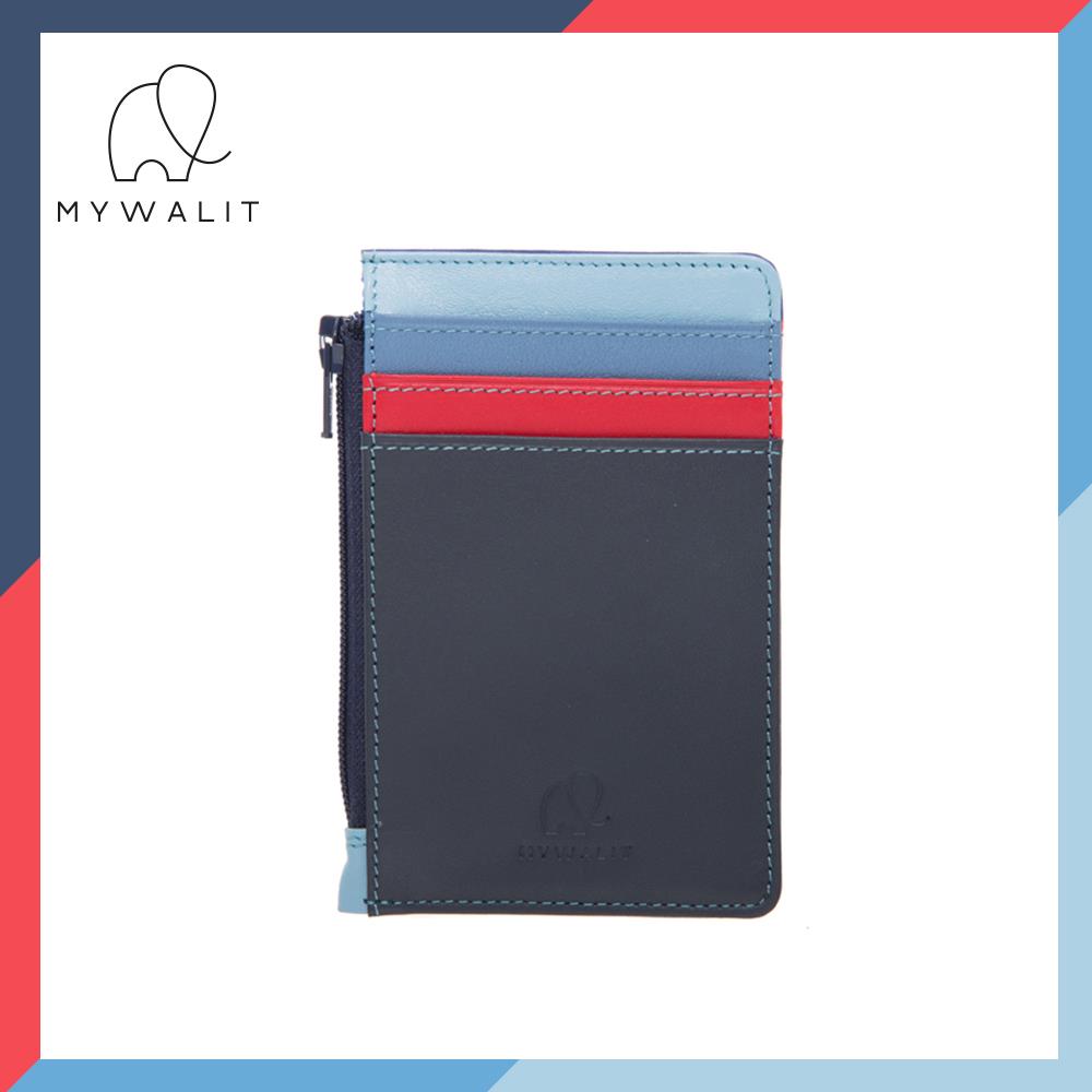 【MYWALIT】5層拼色零錢卡夾-皇家藍 1206-127A
