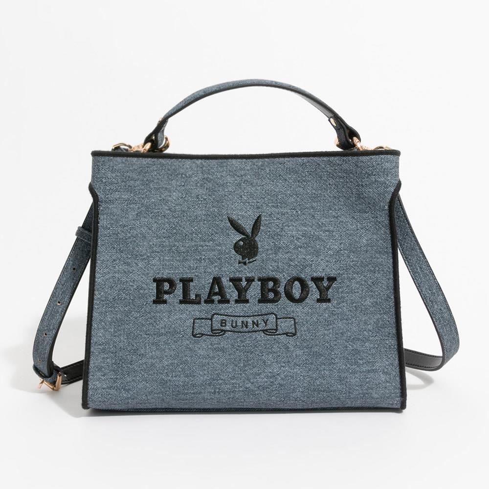 PLAYBOY-手提包附長背帶 Elevated系列 - 藍色(551-0901-50-6)