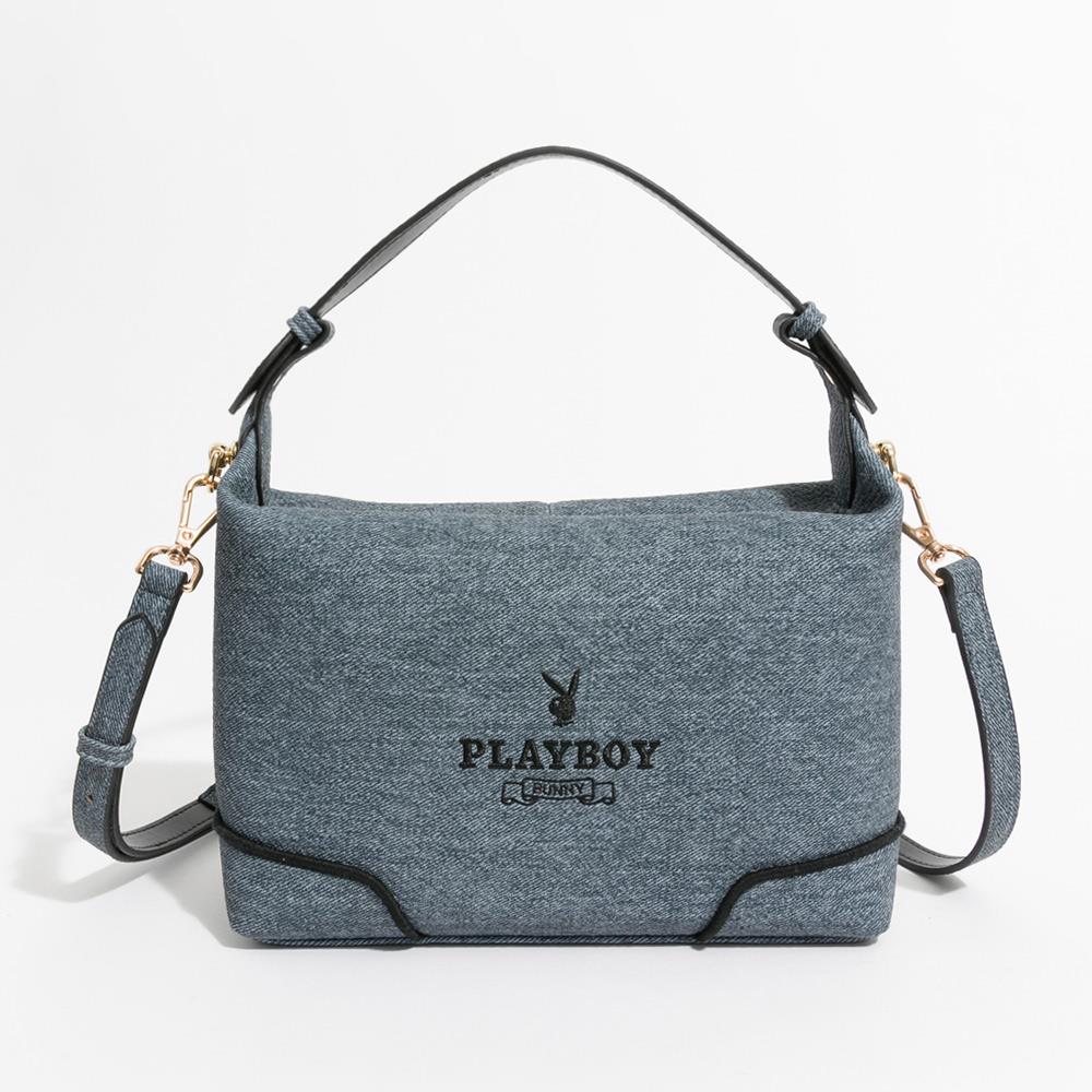 PLAYBOY-肩背包附長背帶 Elevated系列 - 藍色(551-0905-50-6)