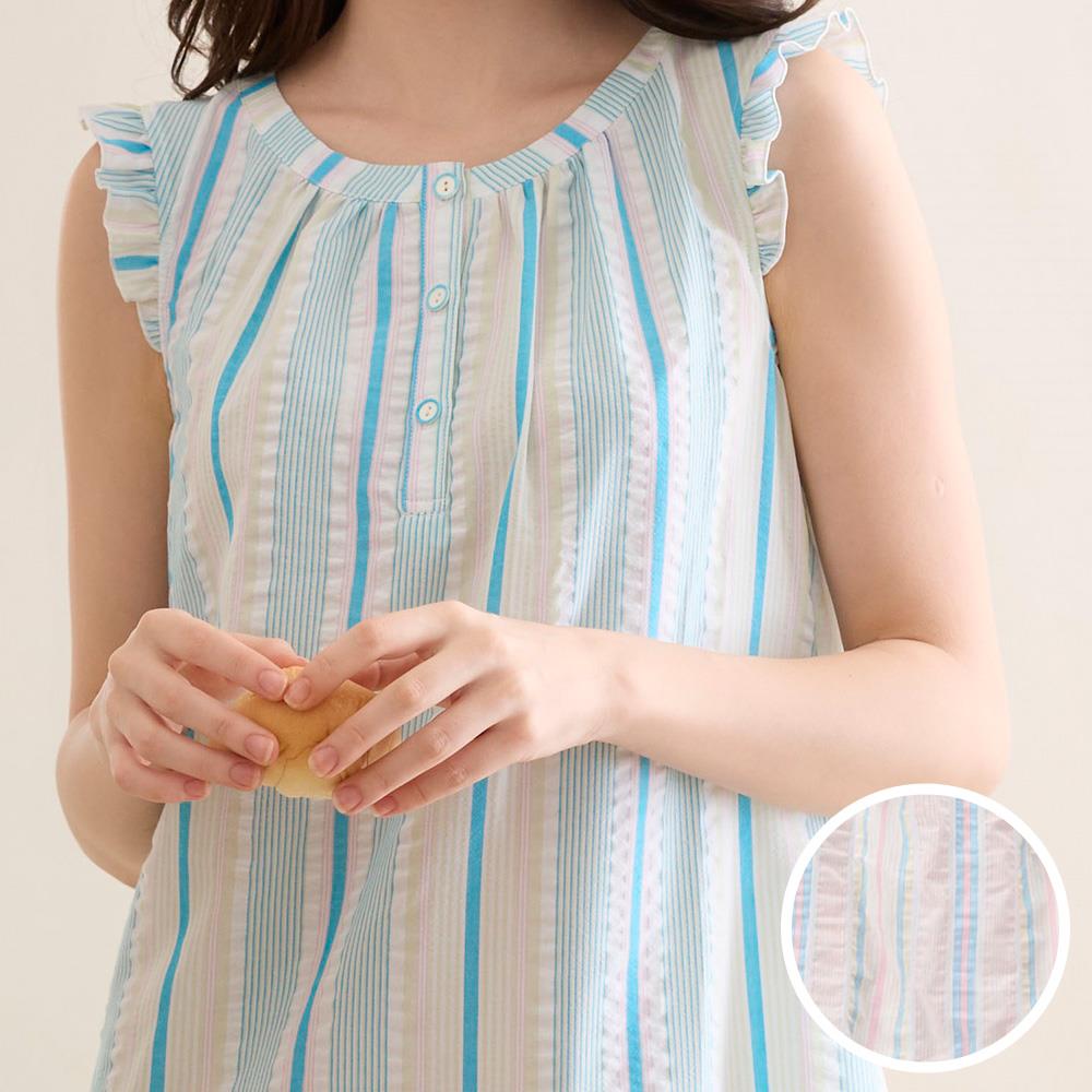 華歌爾睡衣-仕女系列 M-LL泡泡布半開襟洋裝(幸福黃) LWZ38451Y2