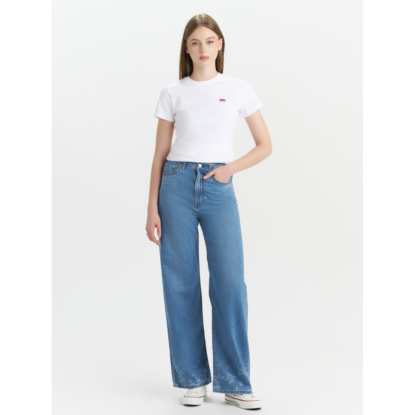Ribcage Wide Leg 女款 超高腰寬鬆直筒牛仔褲 人氣新品