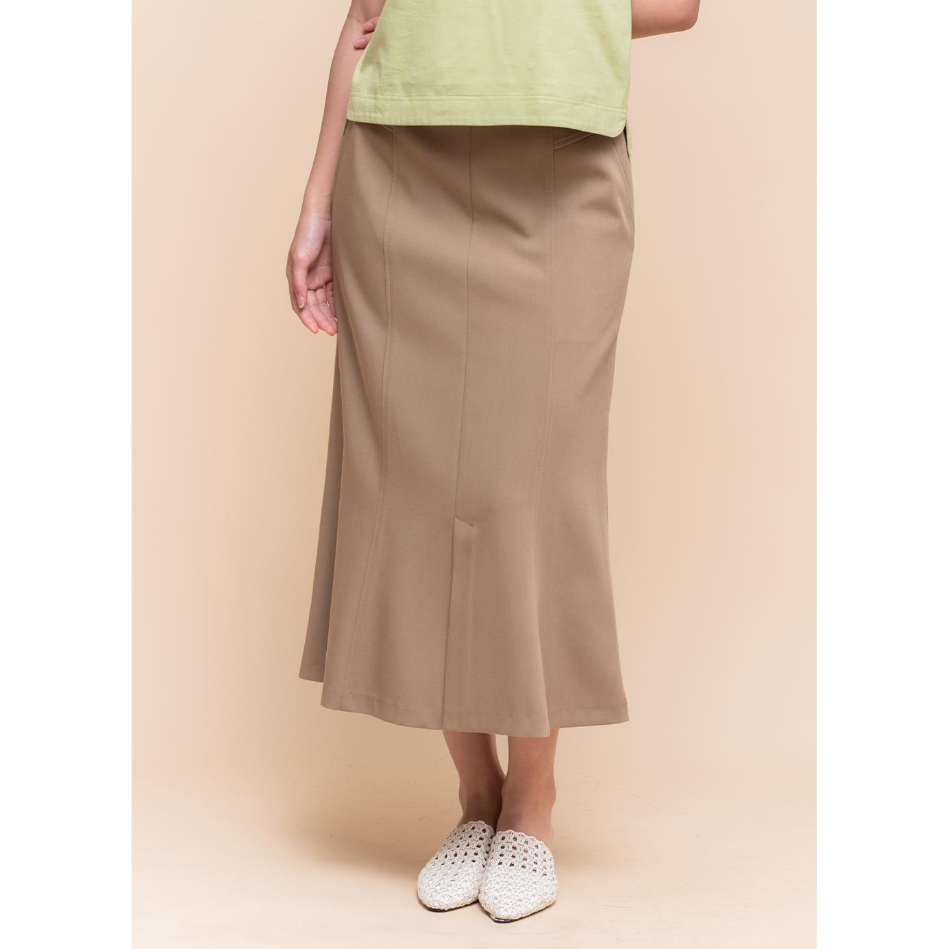 都會女子開衩魚尾修身長裙