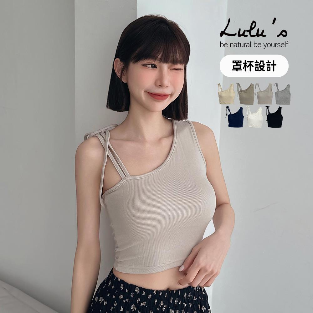 兩件570/單肩綁帶造型罩杯BRATOP背心７色【A01250260】