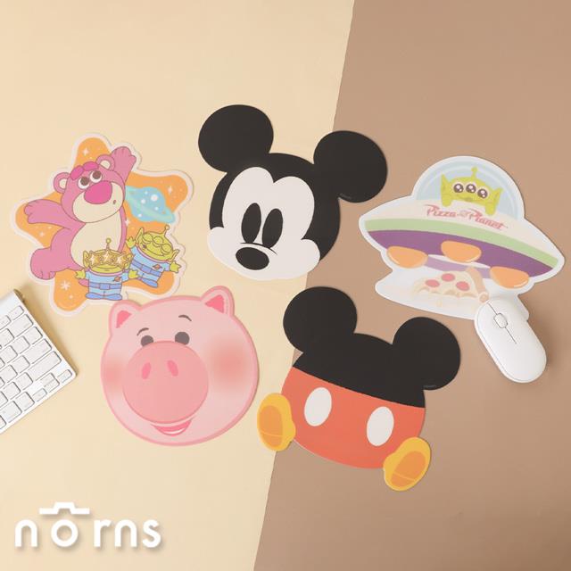迪士尼Slim超薄造型滑鼠墊 Norns Original Design 電腦滑鼠桌墊 米奇 玩具總動員 火腿豬 三眼怪 熊抱哥