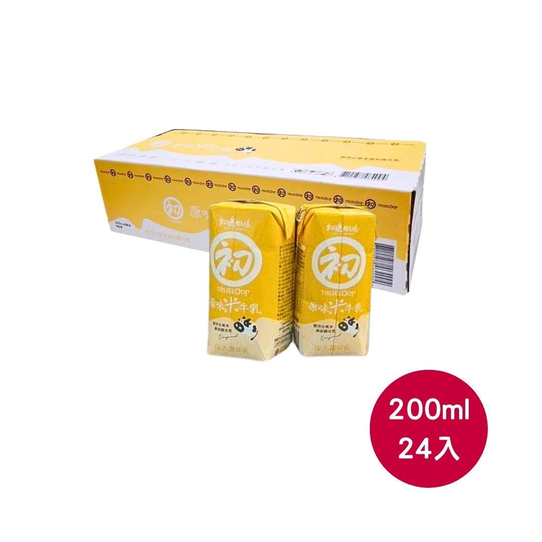 初鹿牧場原味米牛乳原裝箱200ml/24入