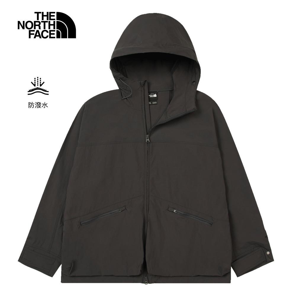 The North Face北面UE男款深灰色DWR防潑水防風外套｜8BU60C5