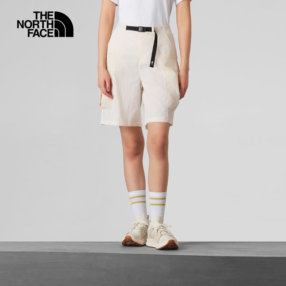 The North Face北面UE女款米白色DWR防潑水短褲｜8CM1QLI