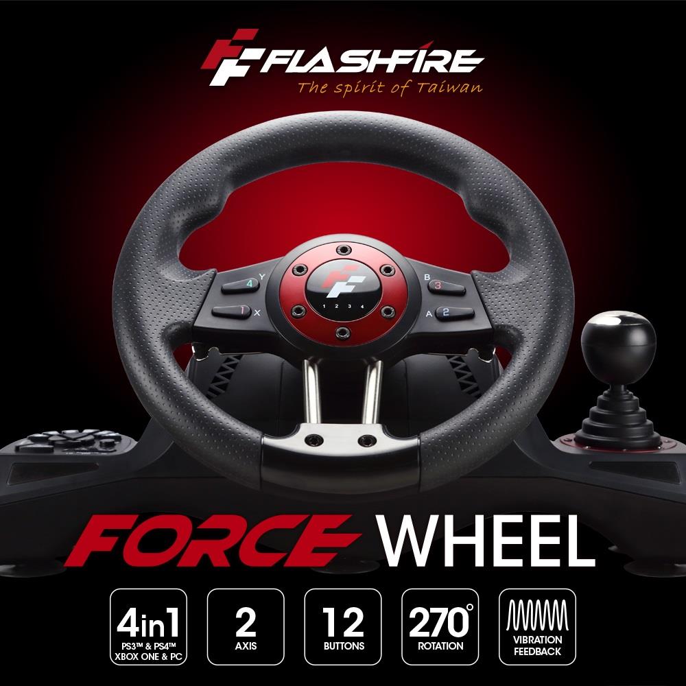 【Flashfire】富雷迅原力之翼遊戲方向盤(WH-2304V (Switch、PC、PS4適用))