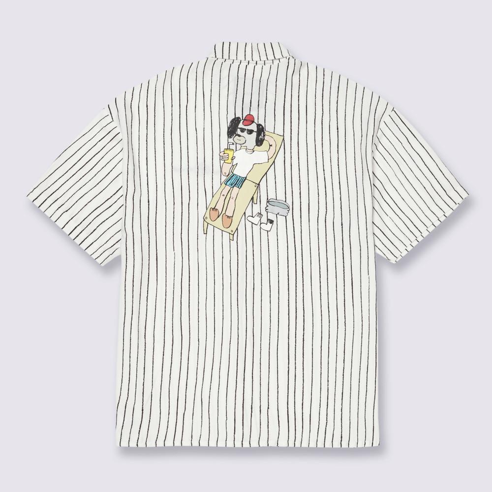 Vans Artist Collection - Riroo 男女款白色條紋襯衫
