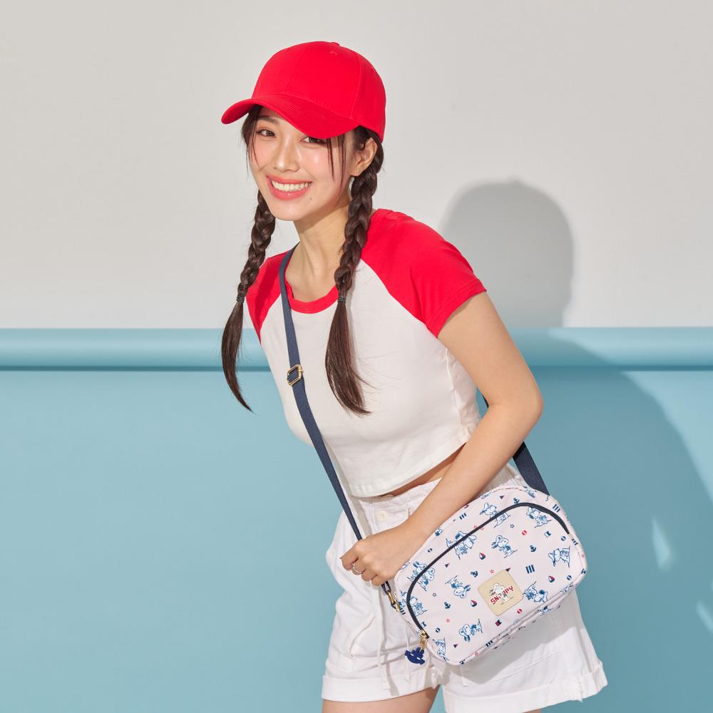 【SNOOPY】史努比-水手奇航-側背包-米 SP00A05BG