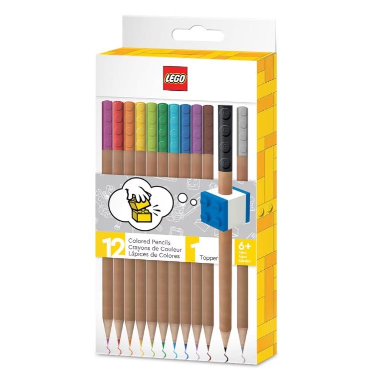 LEGO樂高積木彩色鉛筆 (12色)