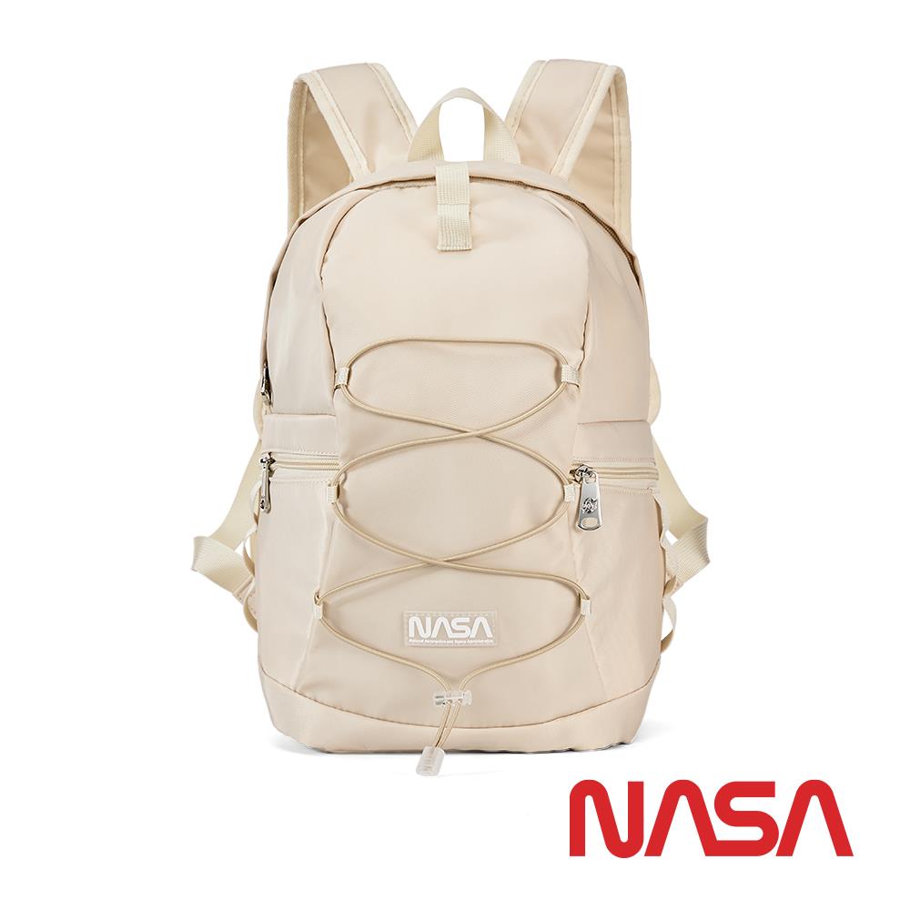 【NASASPACE】輕量抽繩雙肩後背包-月光米(NA20011-16)
