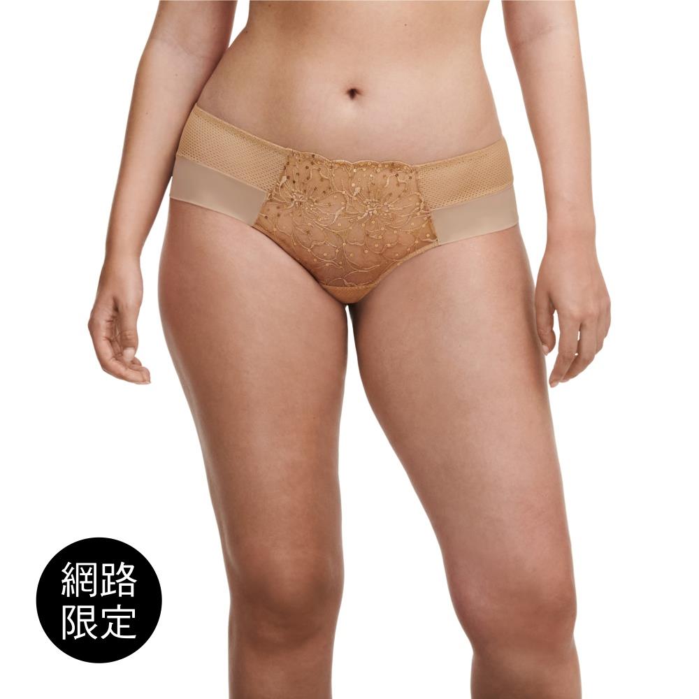 5折起【Chantelle】四角內褲>XS-M>太妃糖膚(12Q40_0CK)【Fleurs Signature】