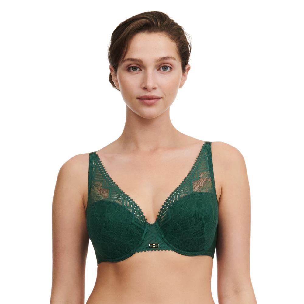 5折起【Chantelle】深V Spacer T-Shirt Bra 內衣>BCD罩杯>松柏綠(13XND_00R)【Origins】