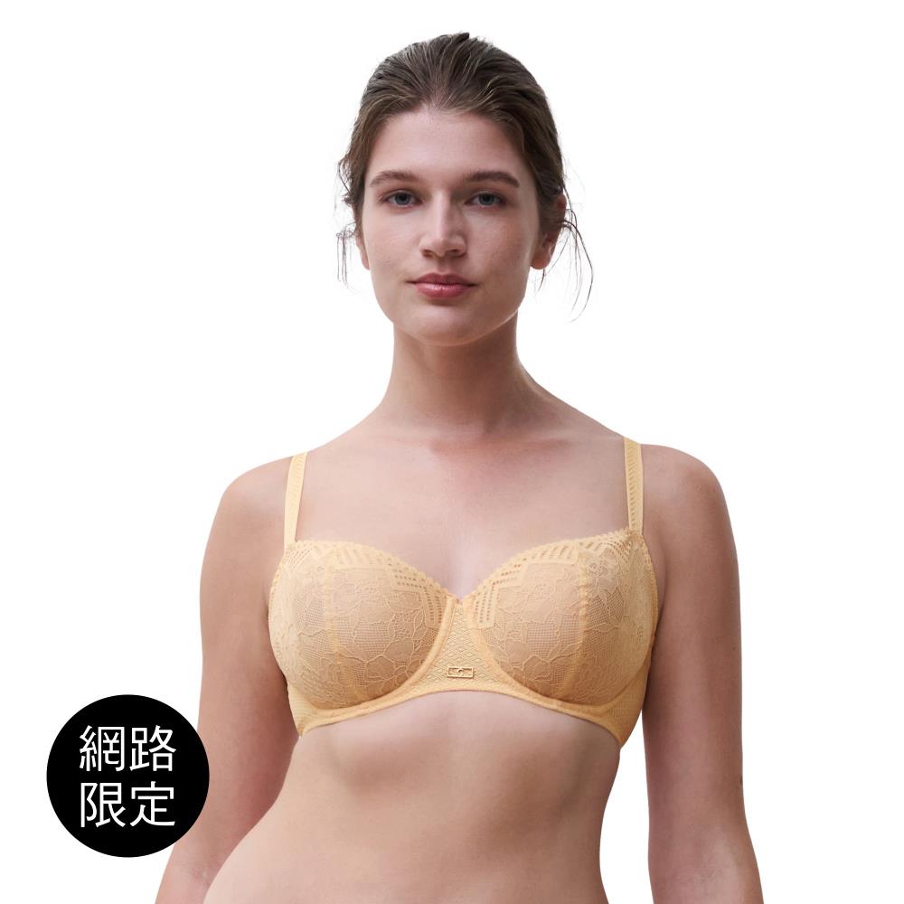 5折起【Chantelle】1/2網紗無襯內衣>BCD罩杯>甜橙粉膚色(13XM5_056)【Origins】