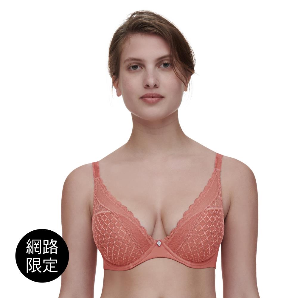 5折起【Chantelle Easy Feel】集中托高內衣>BCD>陶紅色(16MNA_038)【Norah Chic】