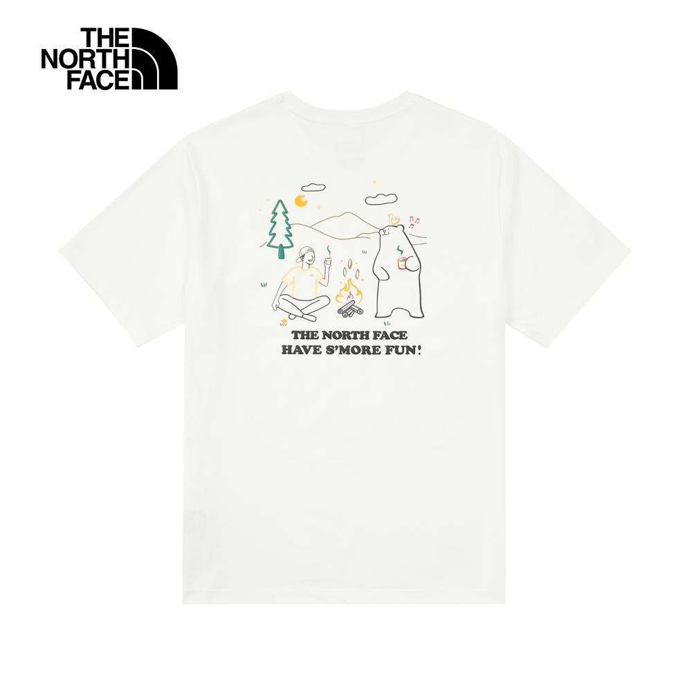 ❤️情侶款推薦❤️  T️he North Face北面男女款白色熊野趣純棉短袖T恤｜8DBVFN4