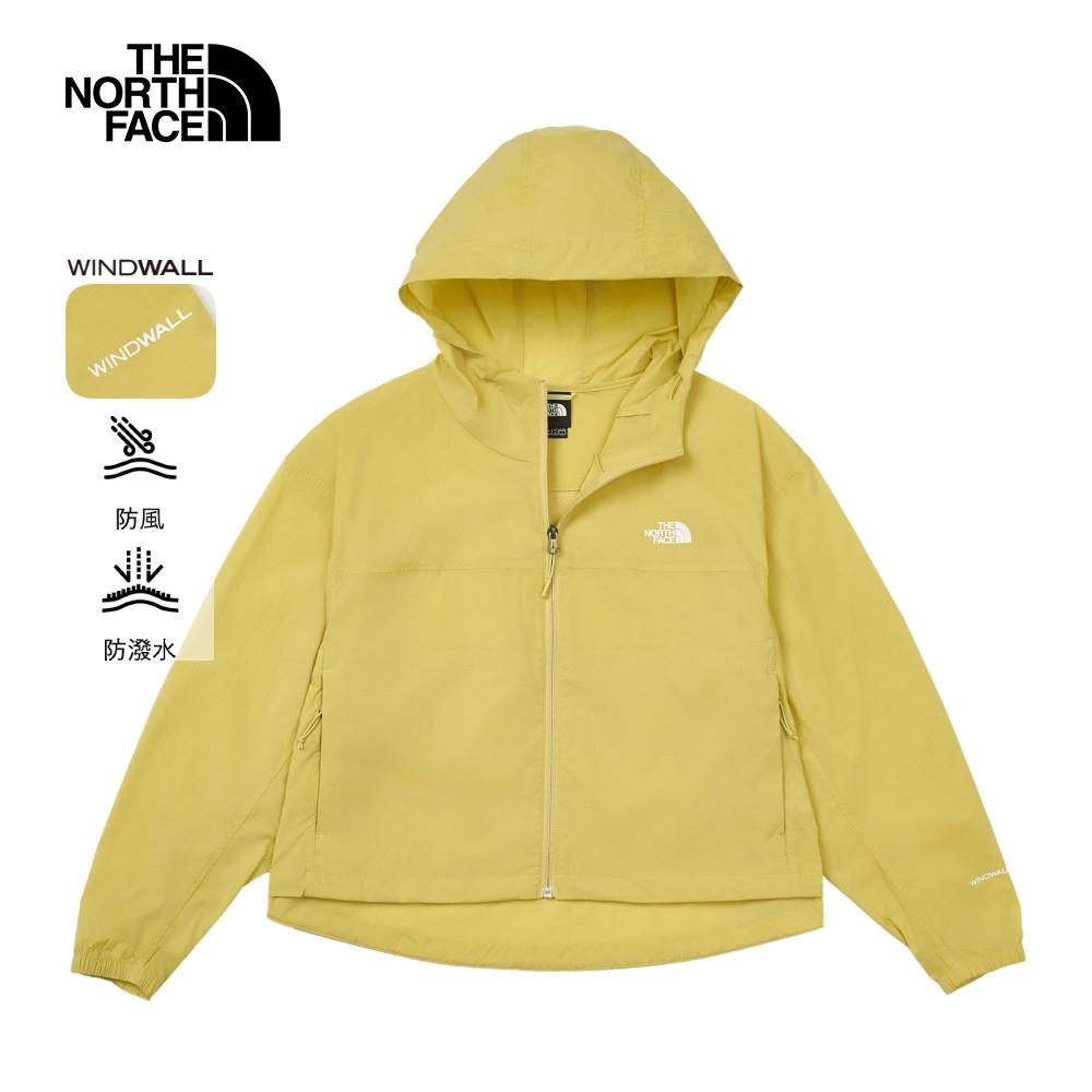 The North Face北面女款卡其色DWR防潑水防風外套｜8C120UO