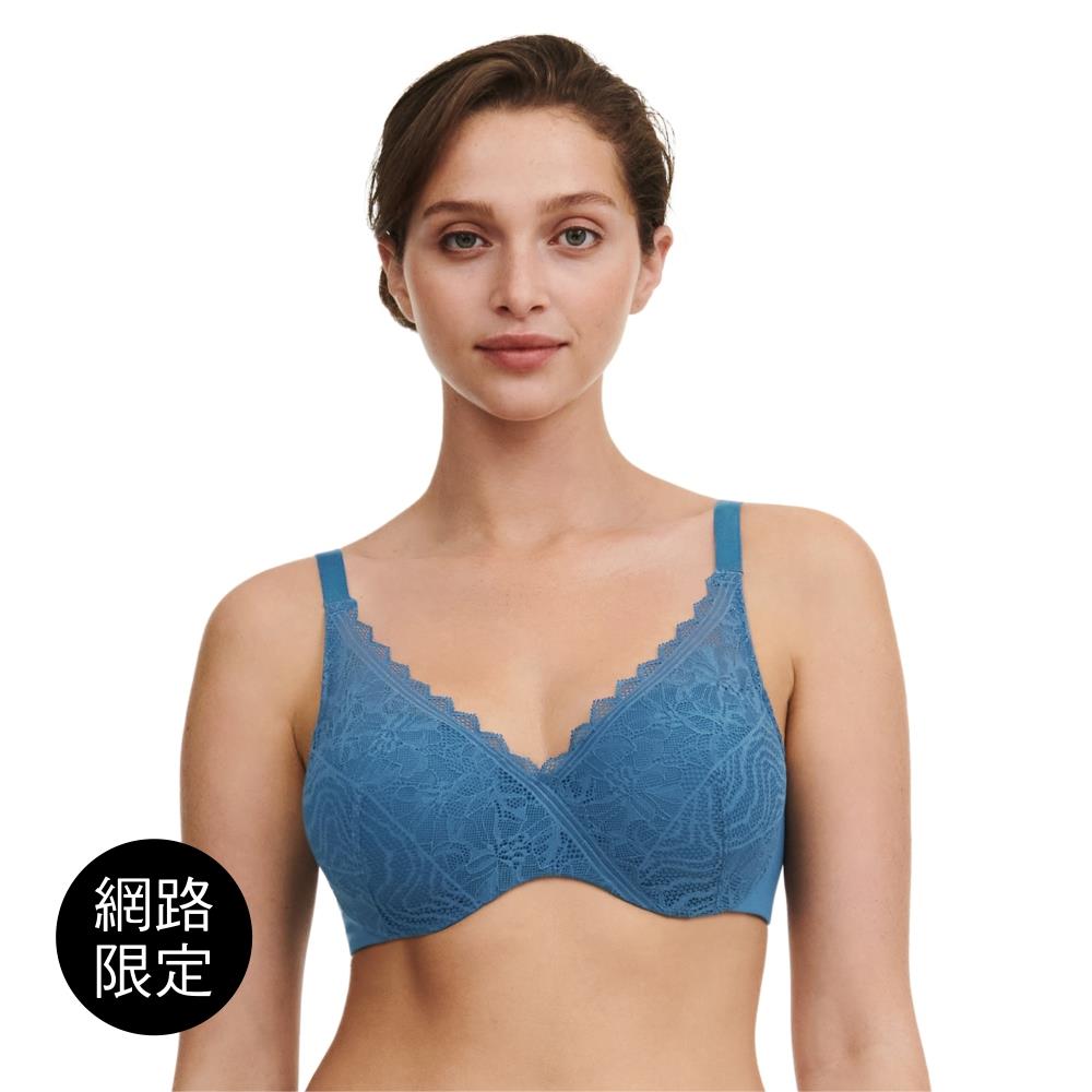 5折起【Chantelle Easy Feel】3D記憶纖維T-shirt Bra內衣>BCD>單寧藍(94260_00C)【Floral Touch】