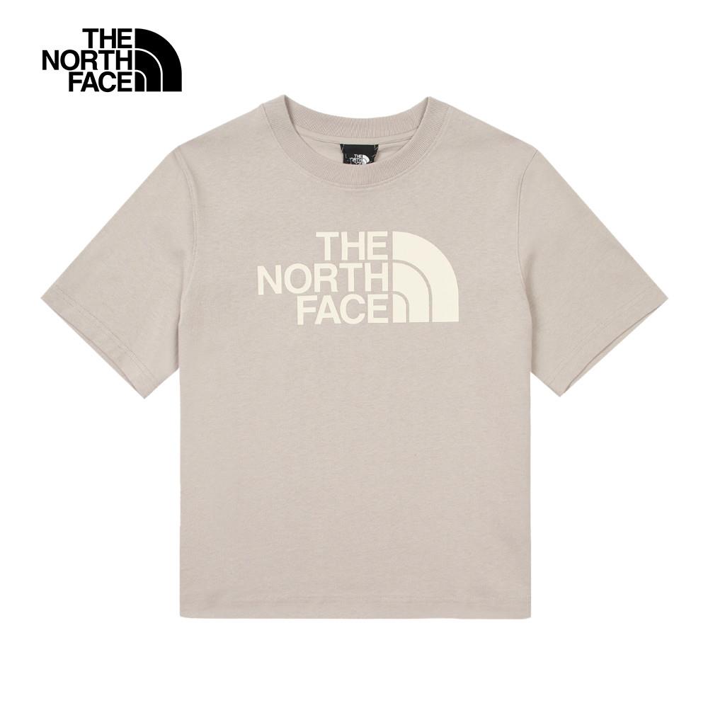 The North Face北面UE女款灰色純棉短袖T恤｜8CMH8OO