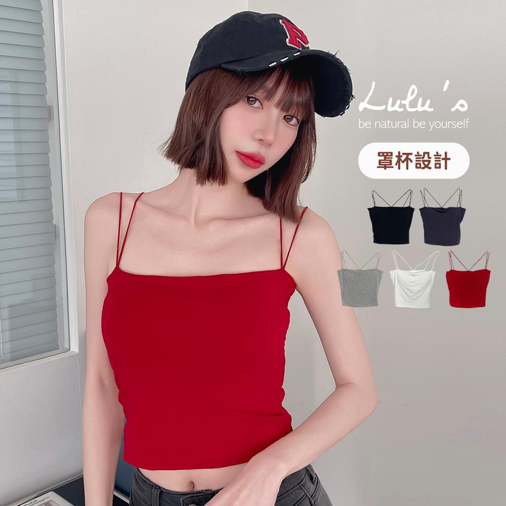 特價/歐美雙細肩帶罩杯BRATOP背心５色【A01250307】