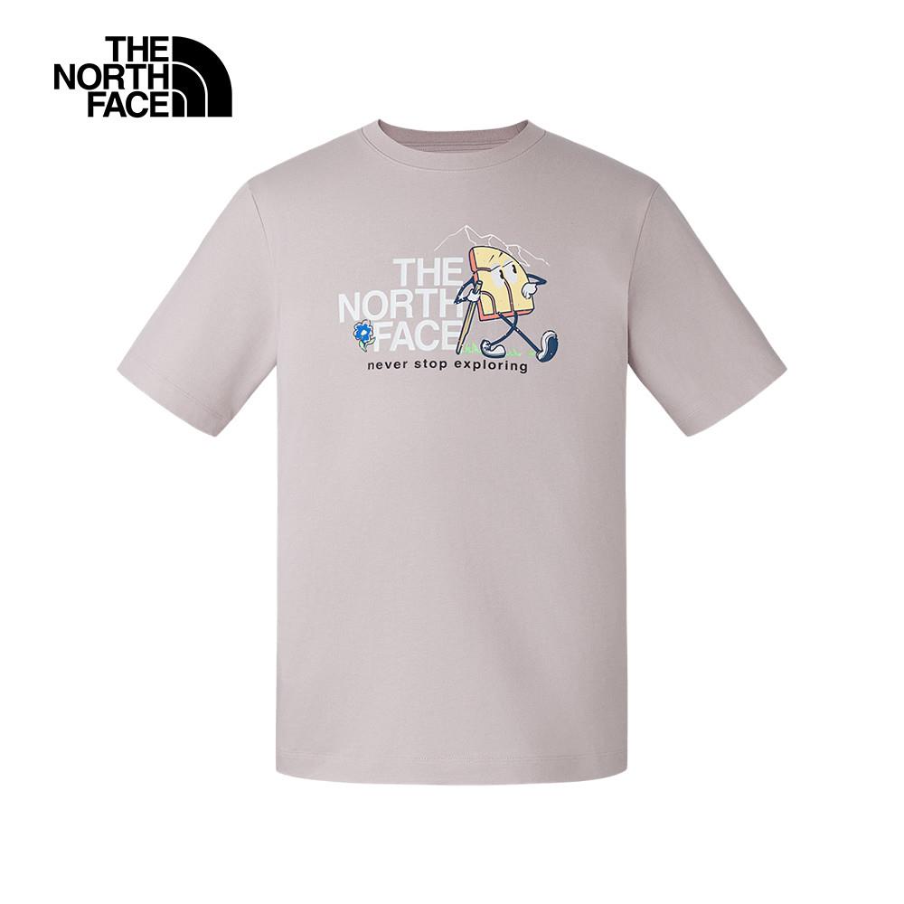 ❤️情侶款推薦❤️  T️he North Face北面男女款灰色純棉舒適短袖T恤｜8GZ81OA