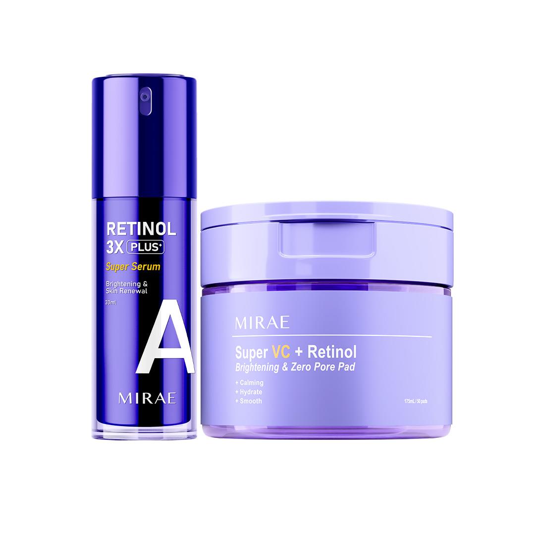 【未來美】超級A+C煥膚亮白棉片+ 0.5% or 1.5%超級A醇緊緻透亮精華★多規格