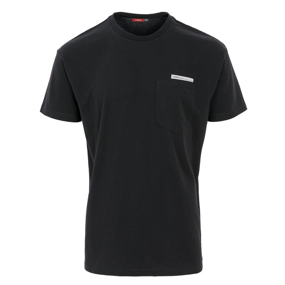 中性棉感開衩T-shirt-尊爵黑(266110130)
