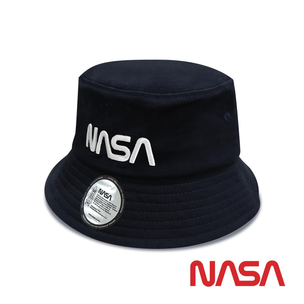 【NASASPACE】潮流字母Logo漁夫帽-藍色(NA30001-08)