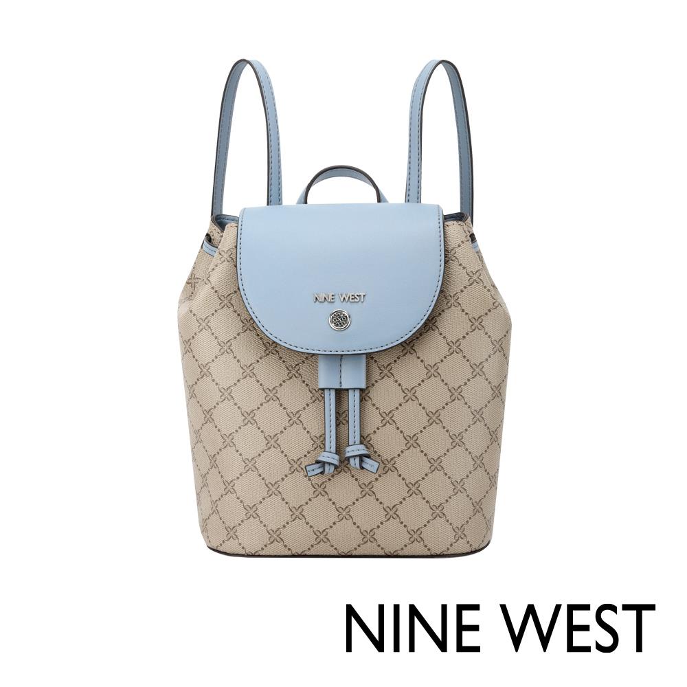 【NINE WEST】經典後背包-拼接藍(193314199369)