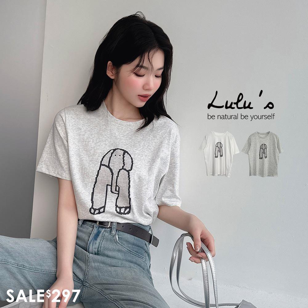 新品69折/簡約潦草大象T恤２色【A01250211】
