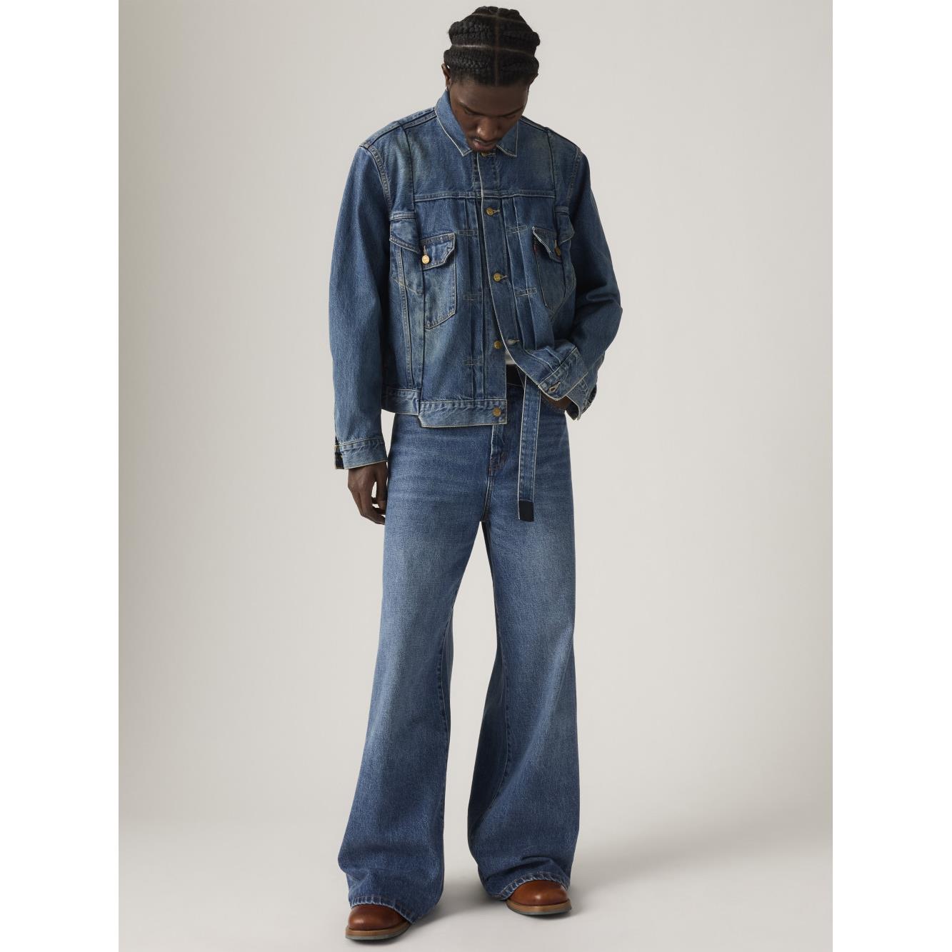 Levi’s® X Sacai 男女同款 丹寧牛仔寬褲 人氣新品