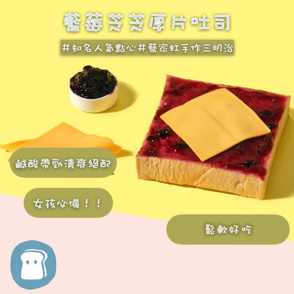 【蔡家虹】藍莓芝芝厚片吐司(113gx1/包)