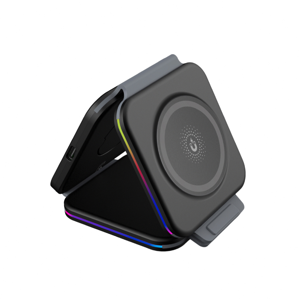 Zikko｜五合一摺疊夾心無線充電座ZK-CG01