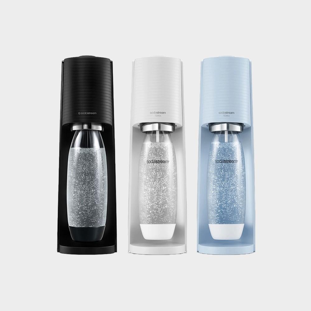 【夏日限定送醋調飲】SodaStream TERRA 快扣機型氣泡水機 (白/藍/黑)