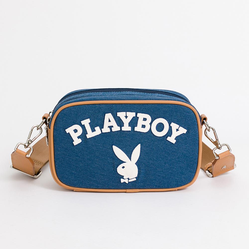🔥618前哨戰 鞋包限時直降↘︎｜PLAYBOY-斜背包 Newtro系列 -藍色(541-1404-50-7)