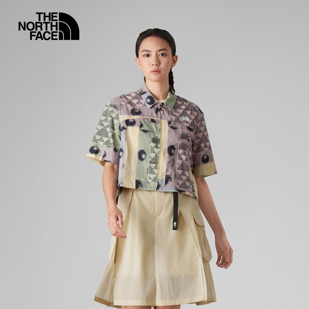 The North Face北面UE女款礫石沙印花短袖襯衫｜8CUC3X4