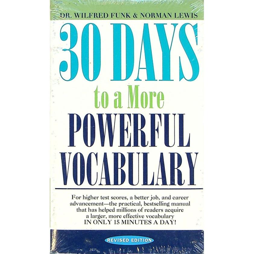 【全新未拆封】30 Days to a More Powerful Vocabulary／Norman Lewis、Wilfred Funk