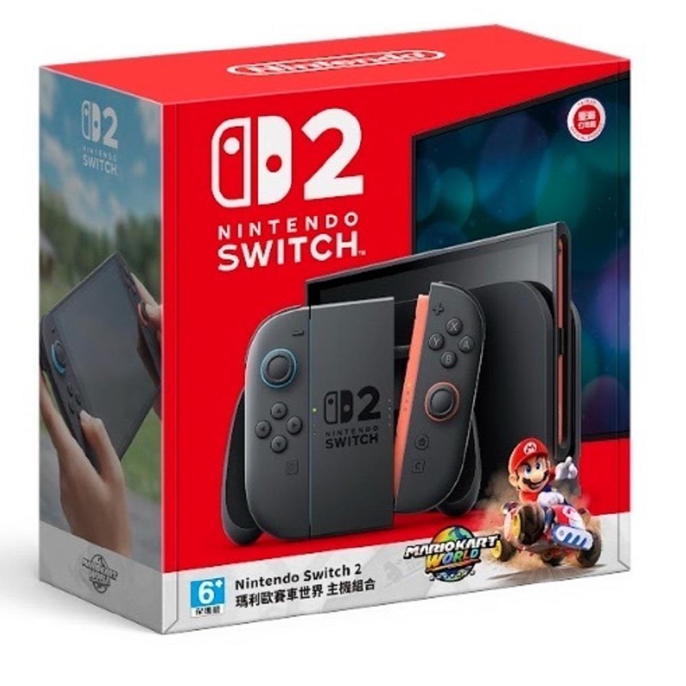114/07/10起陸續出貨【Nintendo】NS2瑪利歐賽車世界主機組合(同捆包 / 瑪利歐賽車世界遊戲+主機 1個x1)
