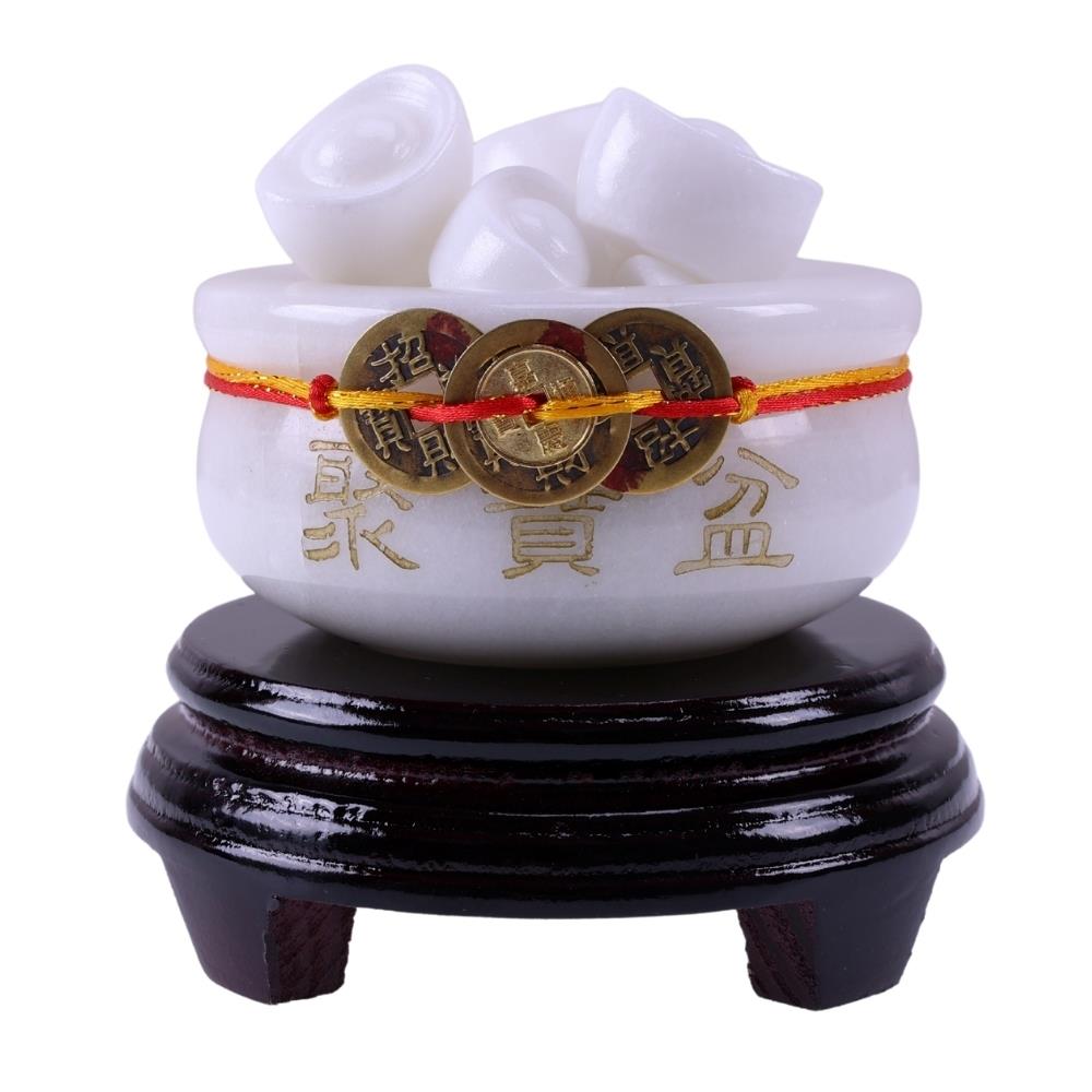 錢途光明聚寶盆  (招財/補財庫/招財/擋煞/風水擺件/旺財位/元寶)